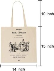 Universal Zone Literary tote bag. Handbag with book design. Book Bag. Library bag. Market bag - Image 2