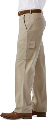 Men's Comfort Stretch Classic Fit Flat Front Cargo Pant - Regular and Big & Tall Sizes - Image 3