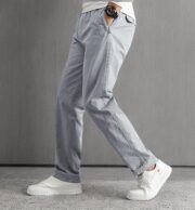 Mens Cargo Pants,Elastic Waist Sweatpants for Men Casual Long Trousers Light Jogger Pants - Image 4