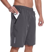 3 Pack Men's Athletic Shorts Sets Gym Workout Short with Zippered Pockets Running Joggers Basketball Gift - Image 2