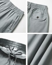 Mens Cargo Pants,Elastic Waist Sweatpants for Men Casual Long Trousers Light Jogger Pants - Image 3