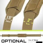 Shoulder Strap Pad for Tactical Pouch, Universal Bag Strap with Detachable Thick Pad Single Shoulder Straps Replacement