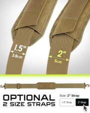 Shoulder Strap Pad for Tactical Pouch, Universal Bag Strap with Detachable Thick Pad Single Shoulder Straps Replacement - Image 7